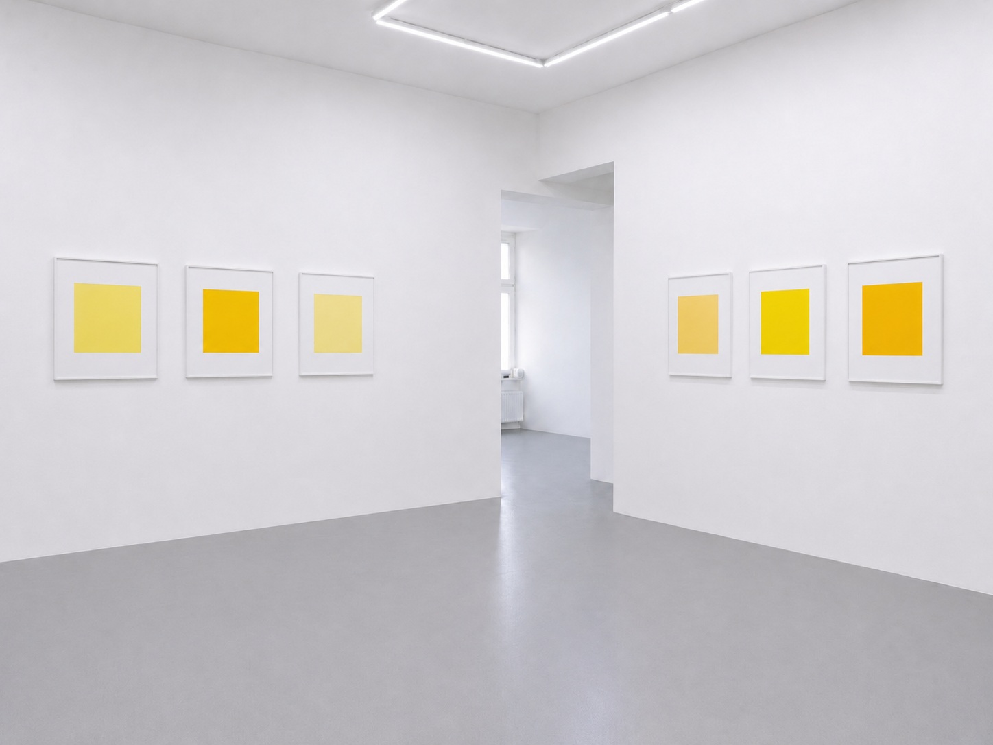 Yellow installation view